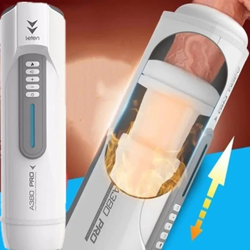 Leten-masturbador telescópico automático de pistón A380, máquina de masturbación masculina con calefacción y empuje de Vagina, Juguetes sexuales para hombres — image 2