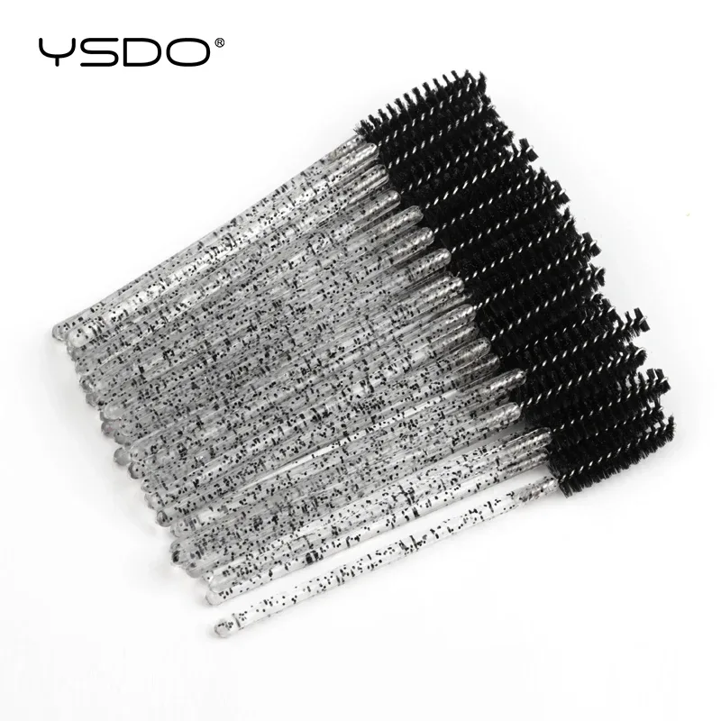 Buona qualità 5/50 pezzi pennelli per trucco ciglia in cristallo manico diamantato bacchette per mascara strumenti per estensione ciglia — image 11