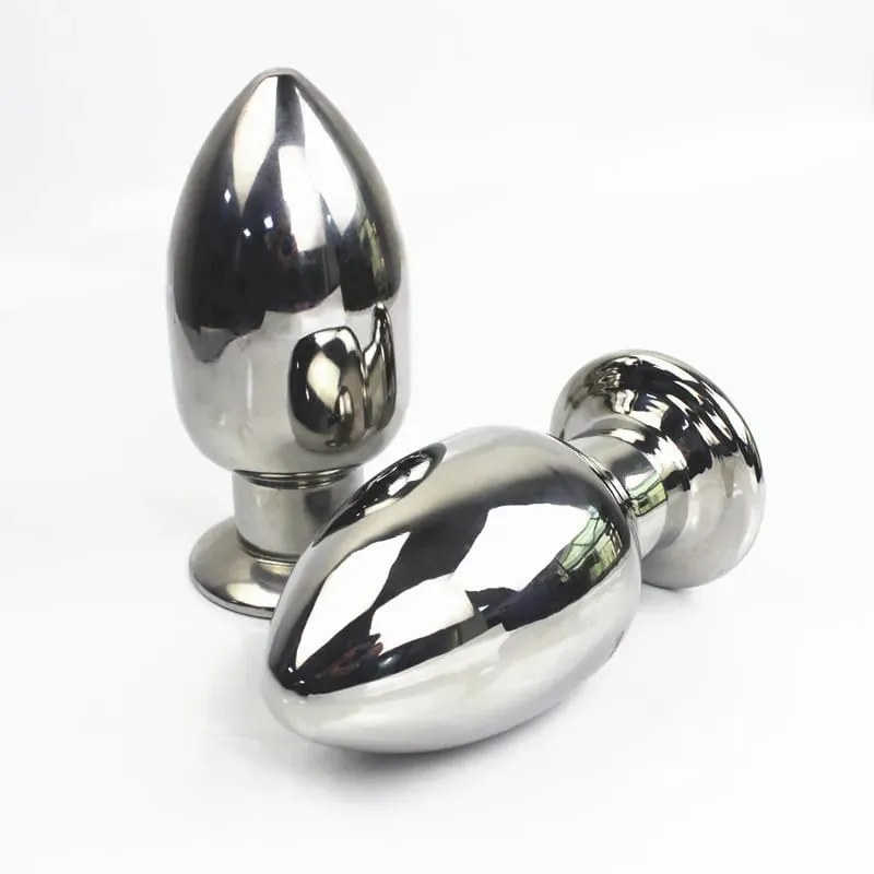 15 Größen Edelstahl Analdildo Butt Balll Plug Massives Metall Anus Dilatator Analsexspielzeug für Erwachsene HH8-1-75