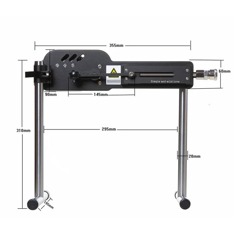 שדרוג מכונת סקס עם שלט רחוק Super Silent Ultra Adjustable Vac U Lock 30db 70W מכונת אהבה עם Big D חינם — image 4