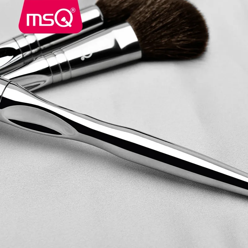 MSQ New Professional 11 pz Pennelli per trucco in polvere Set Ombretto classico Fondotinta per labbra Pennello per trucco Capra/Cene di cavallo Manico in PVC