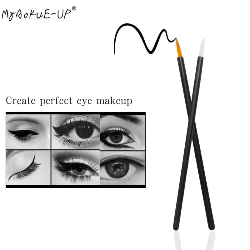 HOT 50 Pcs Disposable Eyeliner Brushes Eye Shadow Eyeliner Wand Cosmetic Brush Eyelash Extension Women Beauty Makeup Tools