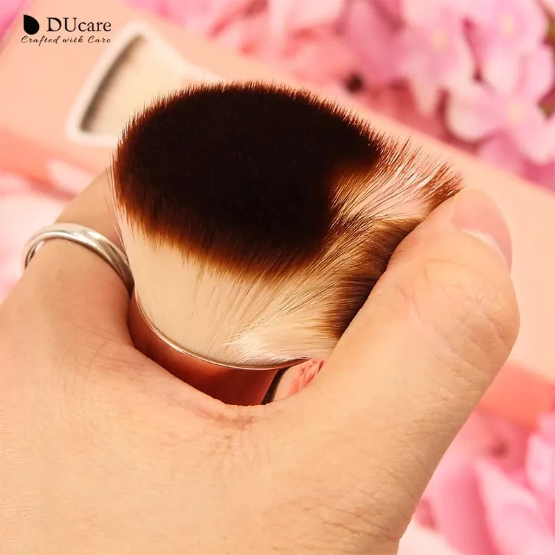 DUcare Foundation Brush Flat Top Kabuki Makeup Børster Syntetisk hår Væskeblanding Mineral Powder Buffing Stippling Cosmetics — image 3
