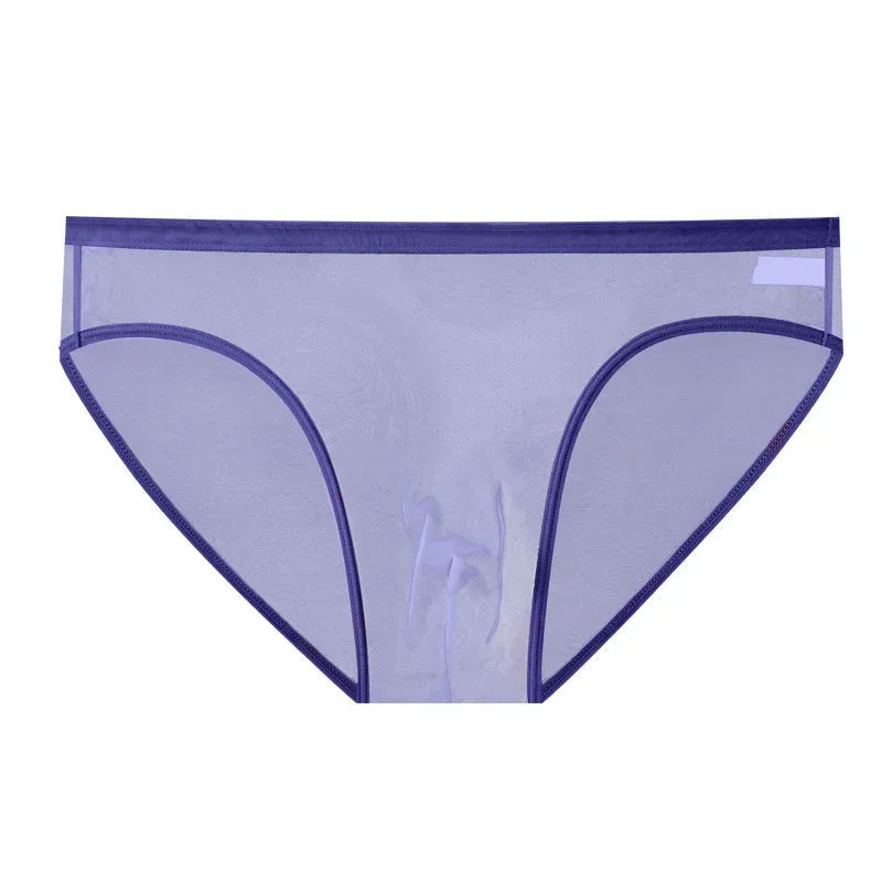 Transparente Unterwäsche Hot Man Pants Ultradünne Perspektive Mid-Rise Male Mesh Slips Homme Höschen Plus Size — image 13