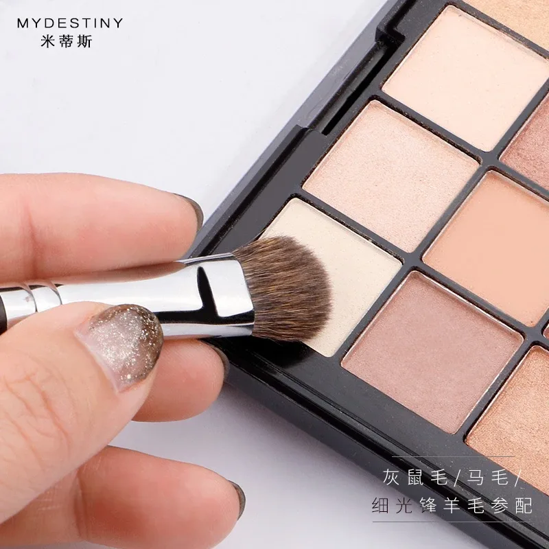 1 ชิ้นคุณภาพสูง Pro สัตว์ขนาดใหญ่อายแชโดว์แปรงแต่งหน้า Eye Highlight Make up แปรง Ebony handle เครื่องสำอางค์เครื่องมือ — image 3