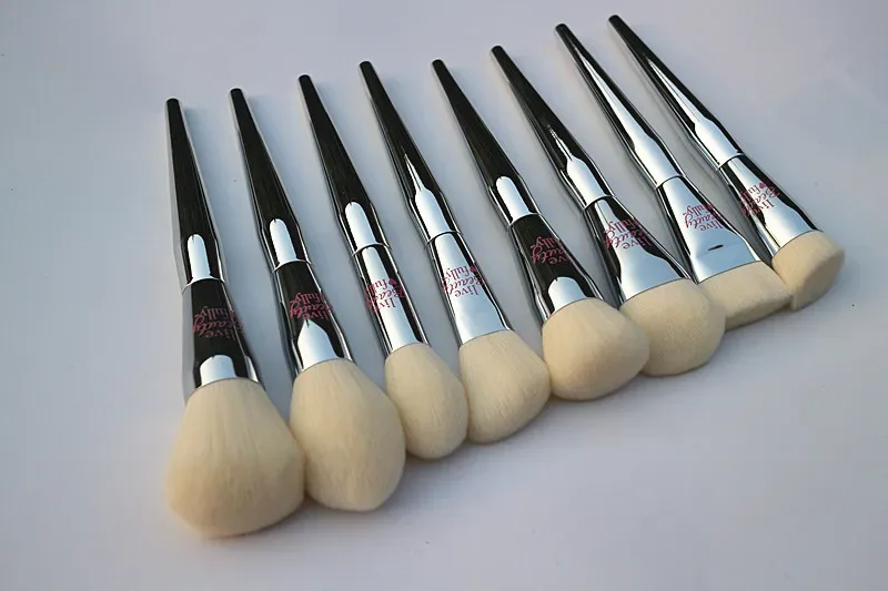 19pcs/set Berus solek berfungsi penuh berkualiti tinggi Set Serbuk Perona Pipi Serbuk Kening Pembayang Mata Berus solek kot perak — image 2