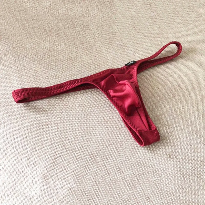 เซ็กซี่ U-นูนกระเป๋า Men's Thongs ยืดหยุ่นกระชับกางเกง G-String ต่ำเอวกางเกง T-Back ขนาดเล็กกางเกงชาย Underwears — image 2