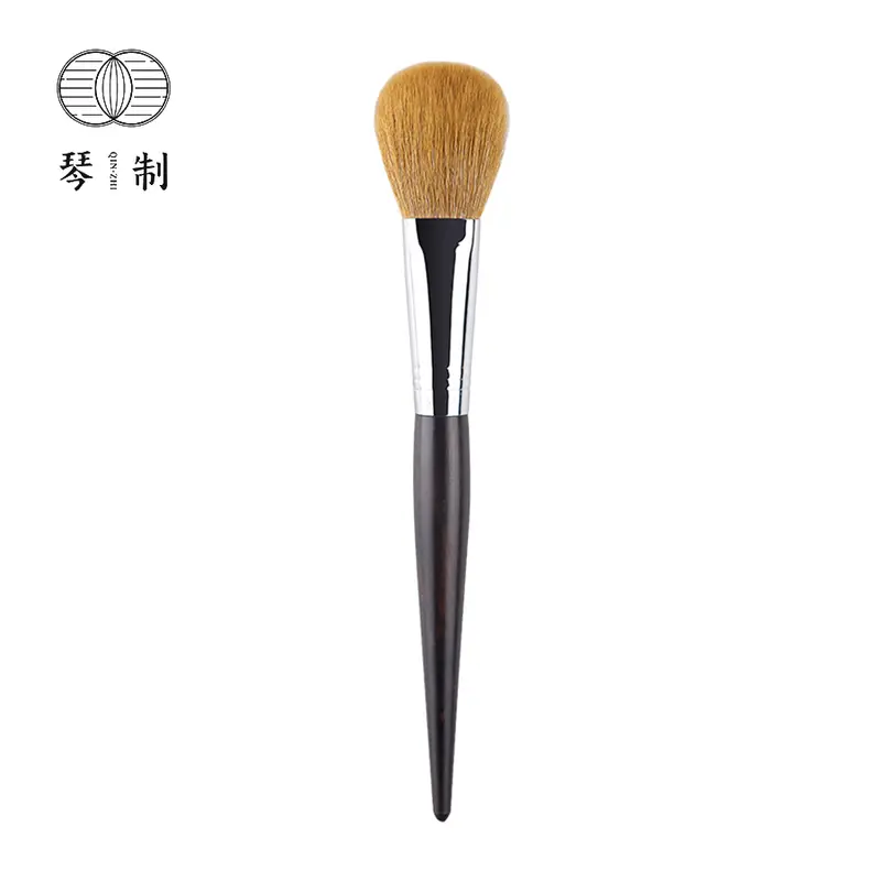 G038 แบนแปรงปัดแก้ม QINZHI Professional Handmade Make Up แปรงผมแพะนุ่มเส้นใยสังเคราะห์แปรงแต่งหน้า