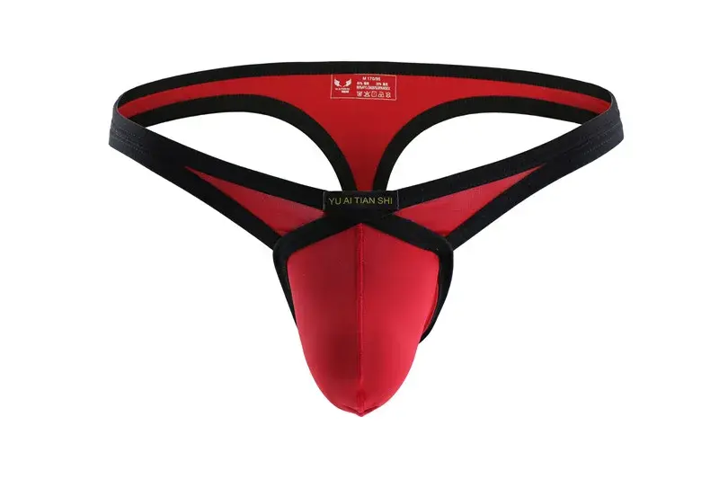 Mens Sexy Underwear Briefs Solid Gay Men Underwear Bulge G Strings Penis Pouch Thong Man Briefs Backless Man Tanga Jockstraps — image 3