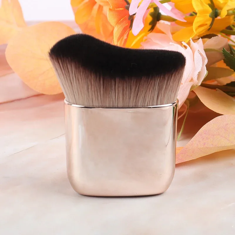 1ks Big Angled Foundation Make-up štětce Liquid Bronzer Make-up brushes Wavy Powder Face základní kosmetické nástroje Přenosné — image 5