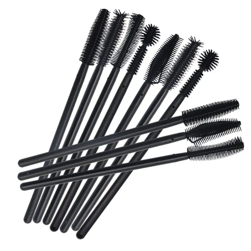 50 pezzi monouso in silicone ciglia pennelli applicatore eye lash mascara bacchette pennello estensione ciglia donne strumenti di trucco — image 5