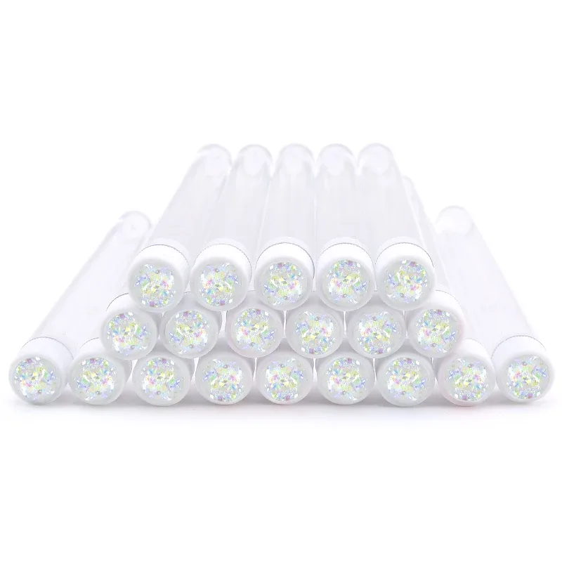 Tubes de pinceaux de maquillage réutilisables, 20 pièces, anti-poussière, Tubes de brosses à sourcils avec nouveaux cils, perceuse en résine, outil d'extension de cils remplaçable — image 23