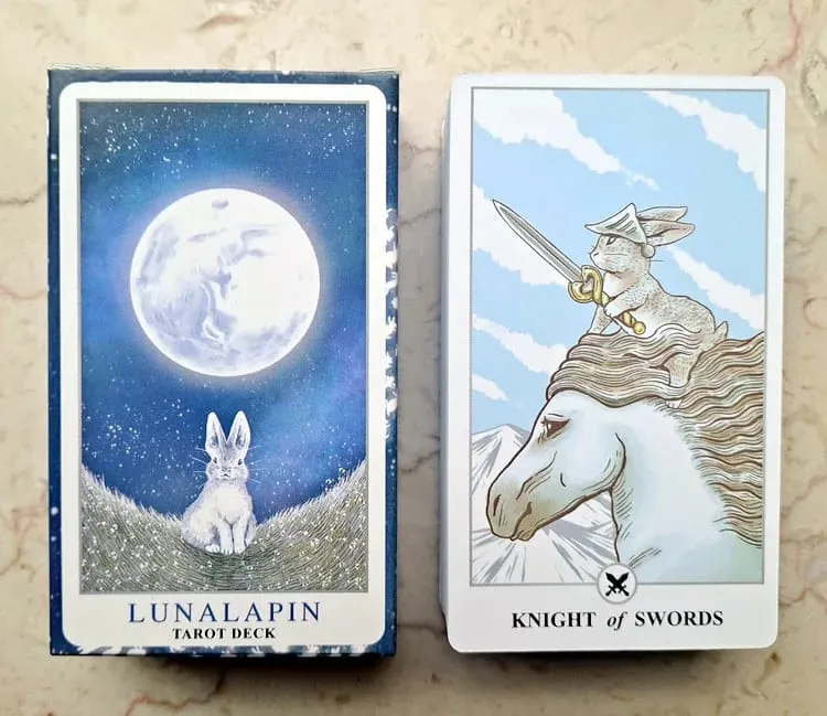 78pcs Tarot Lunalapin Rabbit Tarot Deck Tarot Cards Tarot Card Game Party Table Board Game Card Deck Fortune-telling Oracle Card — image 2