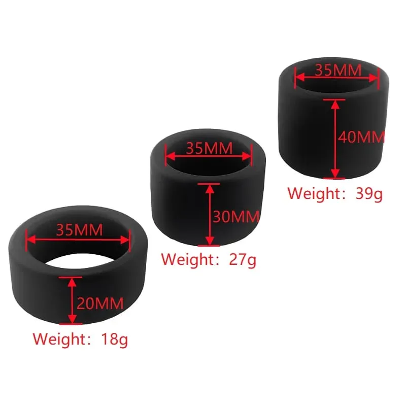 Male Silicone penis lock cock Ring bondage Erection Delay Ejaculation Reusable Enlargement ball stretcher BDSM Sex Toy for Men — image 6