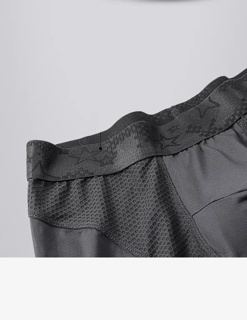 Intimo uomo Boxer modali Pantaloncini Hombre Solid Mesh Custodia traspirante Mutandine Uomo Gamba lunga Mutande Cueca Calzoncillos XL-6XL — image 16