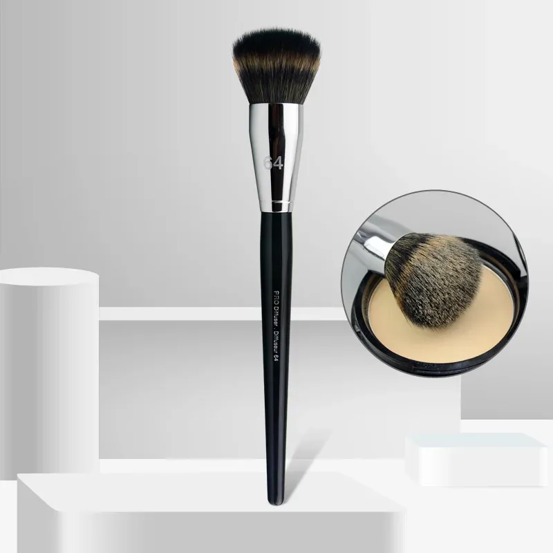 Kuas Makeup Pro Diffuser S #64 Kontur Wajah Bedak Kuas Make Up Alat Kosmetik Perona Pipi — image 3