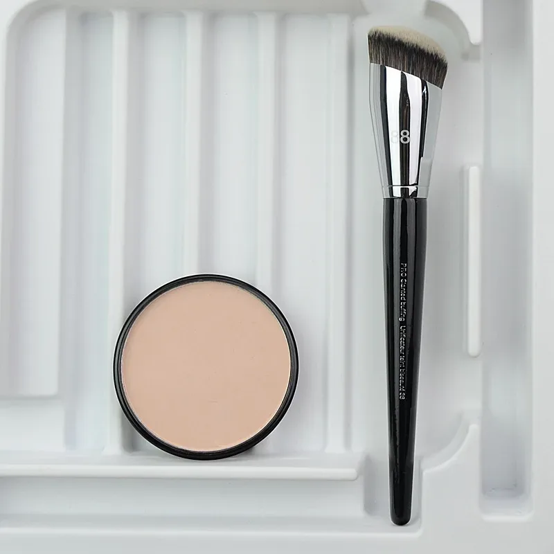 1 keping Pro Slanted Buffing Berus solek Foundation Angled #88 Berus solek Foundation Cecair bb cream pemegang kayu kosmetik — image 2