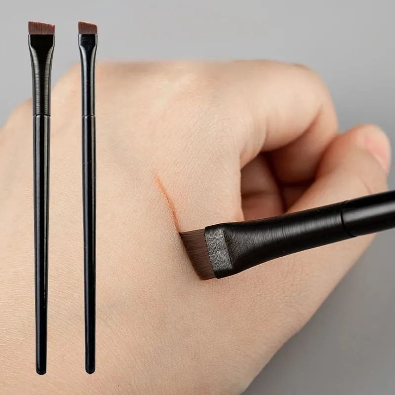 5/10 pezzi pennelli per trucco contorno sopracciglia pennello per eyeliner per sopracciglia professionale set di pennelli per occhi super sottile angolato set strumenti per il trucco — image 6