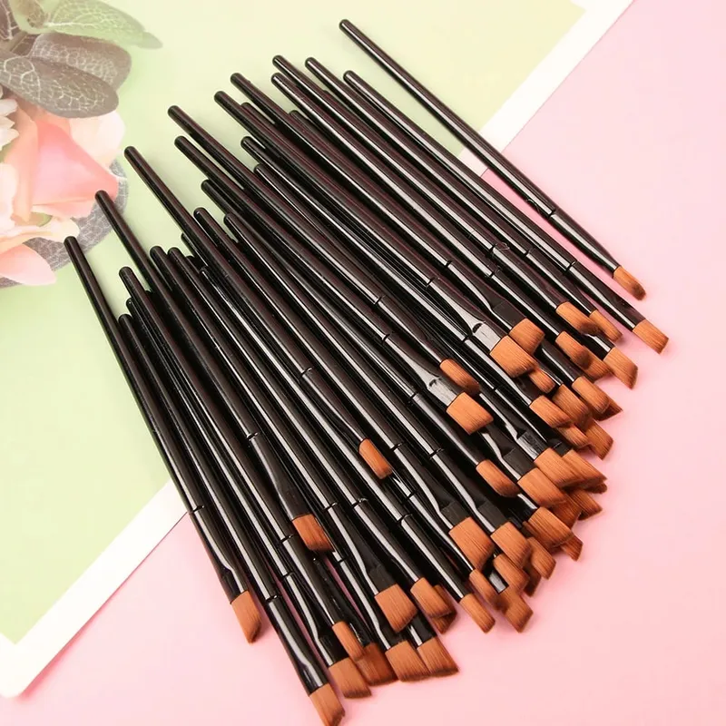 50pcs/set Eyebrow Brush Eye Brushes Eyeshadow Mascara Blending Pencil Brush Makeup Brushes Professional Beauty Makeup Tools — image 2