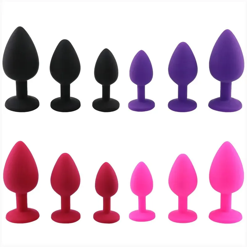 ซิลิโคนนุ่มก้น Anal Plug Unisex Sex Stopper 3 ขนาดผู้ใหญ่ของเล่นสำหรับชาย/หญิง Anal TRAINER สำหรับคู่ — image 1
