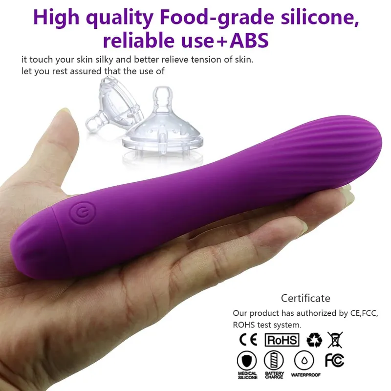 Vibrator, vibrierend, für Vagina-Stimulation, Silikon, wiederaufladbar, G-Punkt-Dildo, Vibrator, Massage, 7 Vibrationsmuster, Sexspielzeug für Frauen — image 2