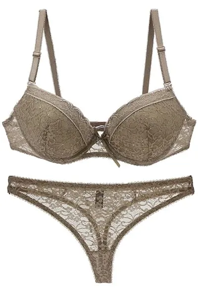 2021 New Lace Embroider Bars Set Womens Plus Size Push Up Underwear Bra and Panty Lingerie 32 34 36 38 ABC Cup For Lady — image 2