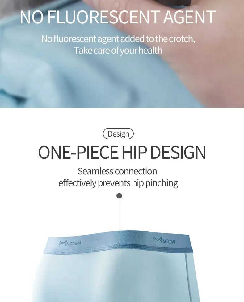 Miiow 3Pcs Ice Silk Men Boxer Shorts Underwear Antibacterial Boxershorts Cueca Male Panties Fashion Men Underpants Lingeries 5XL — image 9