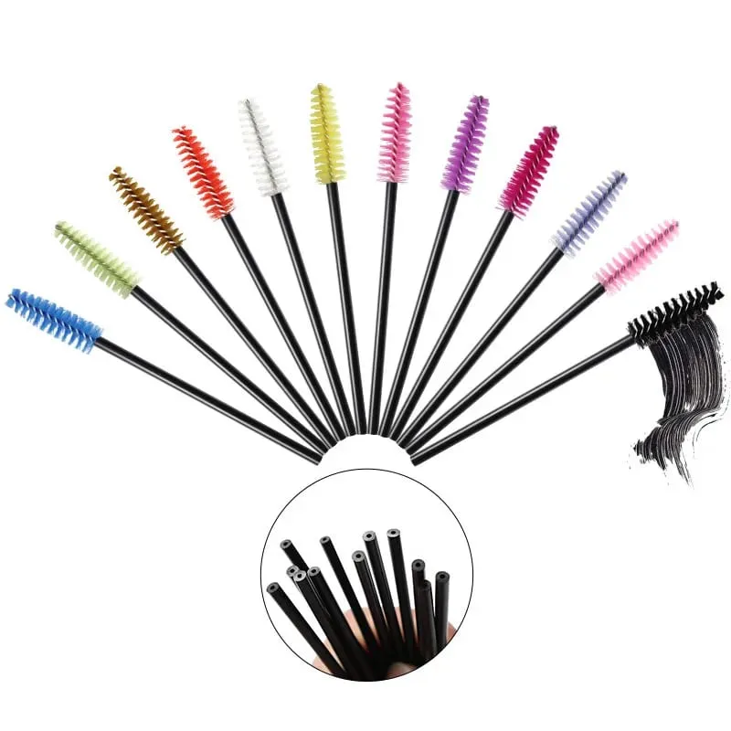 50 stk disponibel krystal øjenvippe børste Mascara tryllestave applikator diamant øjenvippe børster øjenvippeforlængelse kvinder makeup værktøj — image 4