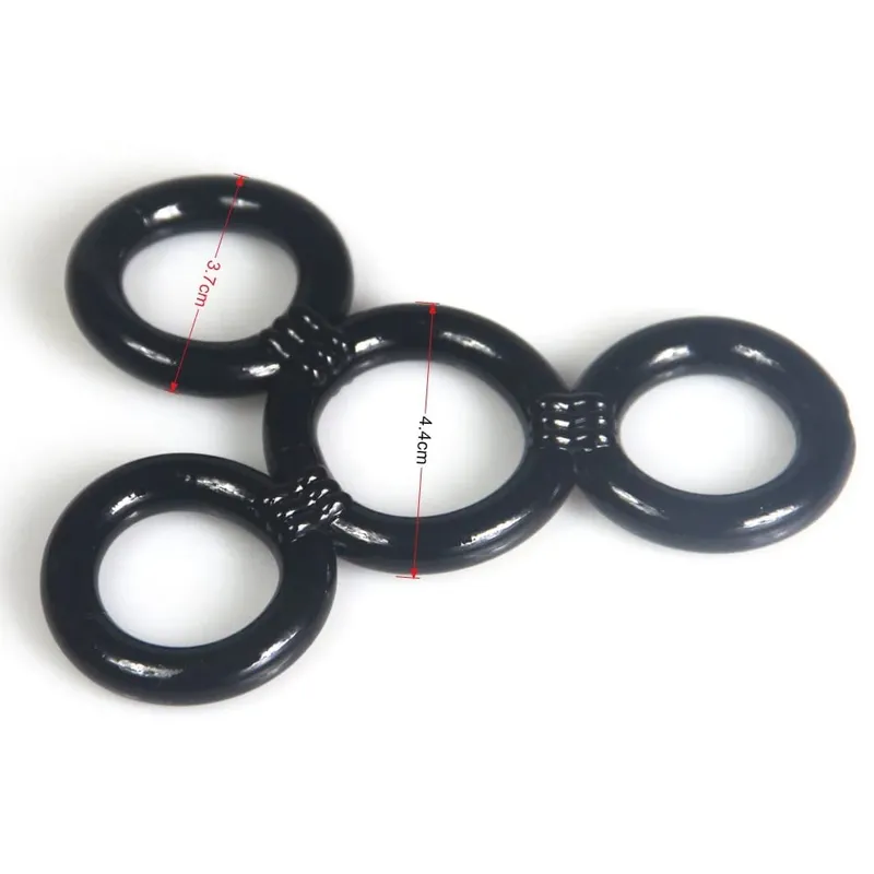 4 anillos/juego de anillo de silicona para pene retardante de eyaculación pene duradero erección consolador anillos productos para adultos juguetes sexuales masculinos para hombre — image 5