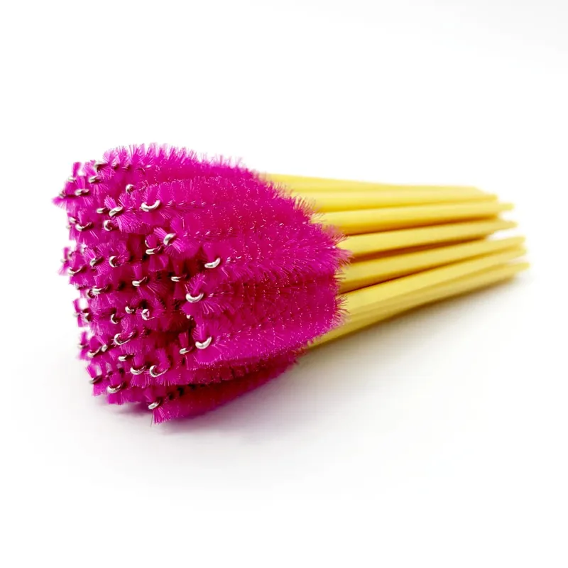 50pcs Cosmetic Eyelash Brush Disposable Eyebrow Brush Mascara Wands Applicator Diamond Eyelash Extension Makeup Brushes — image 10