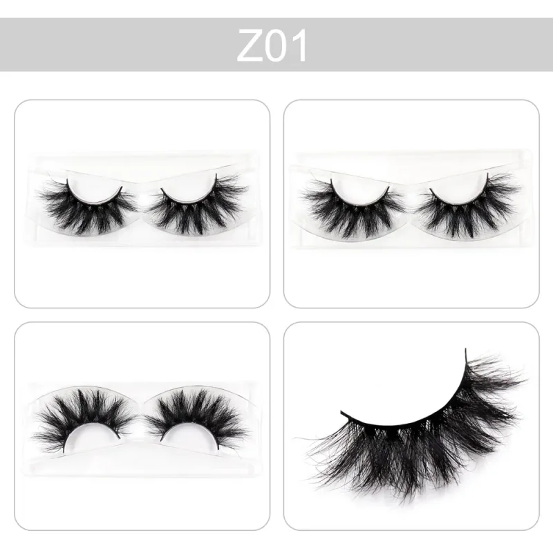 Trang điểm Mi 3D Lông mi chồn Wispy Volume Lông mi giả Kịch tính Mi Lông mi xù tự nhiên Hoàn thiện đầy đủ Quyến rũ mắt