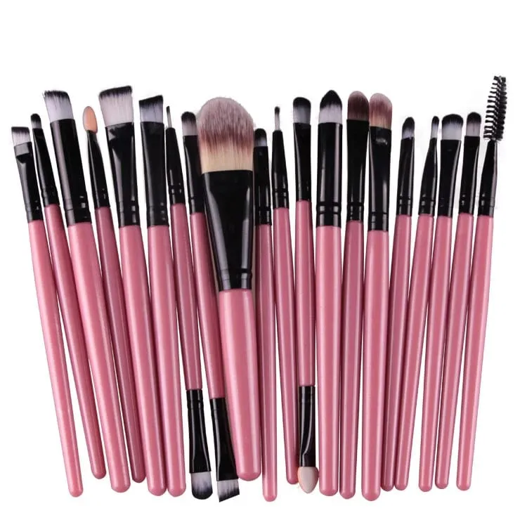 Set di pennelli per trucco da 20 pezzi Set di pennelli per trucco in polvere cosmetica Ombretto Eyeliner Fondotinta Miscela per fard Pennelli per trucco per donna di bellezza Maquiagem — image 16