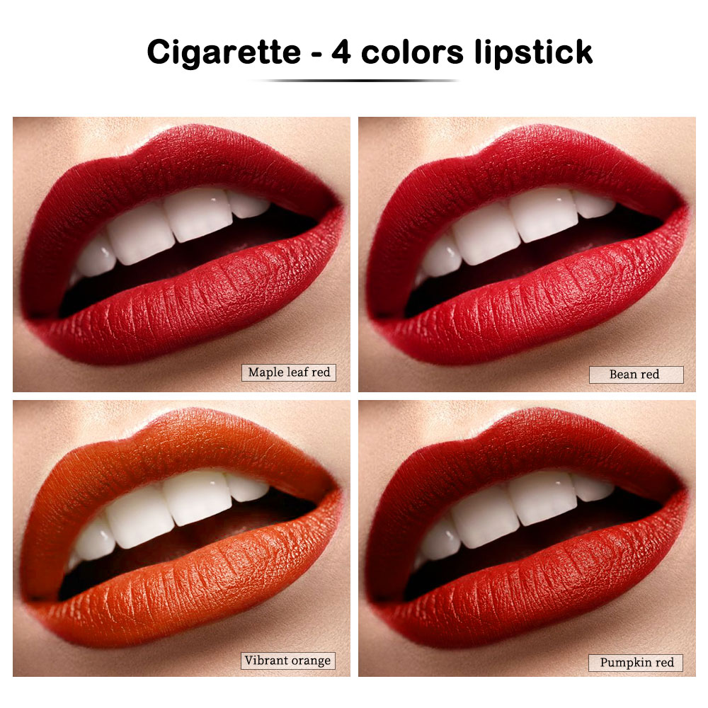 4-Lasting Stick Vandtæt Lip Set - Langtidsholdbar mat læbestift med gennemsigtig finish - Perfekt Valentinsdag gave til hende — image 7