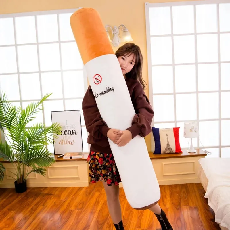 30-110cm criativo fumar cilíndrico almofada de dormir cigarro travesseiro smulation brinquedos de pelúcia moda namorado presente de aniversário — image 3