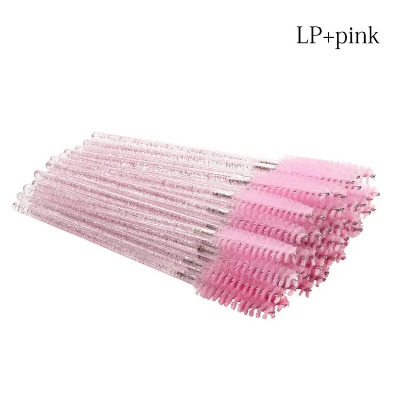 50 stk disponibel krystal øjenvippe børste Mascara tryllestave applikator diamant øjenvippe børster øjenvippeforlængelse kvinder makeup værktøj