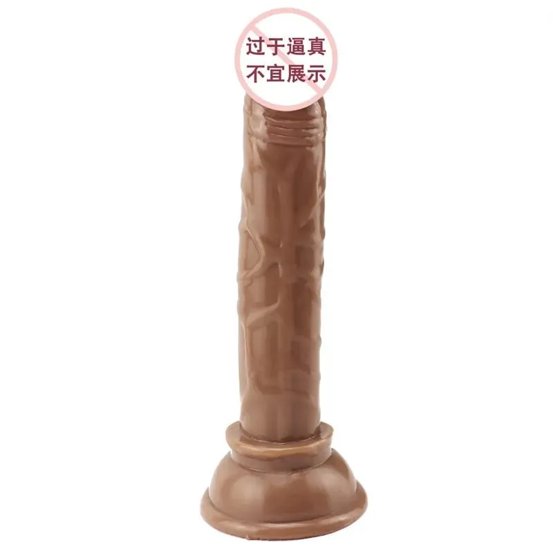 Erotico Morbido Gelatina Dildo Anal Butt Plug Pene Realistico Forte Ventosa Cazzo Giocattolo per Adulti Orgasmo del punto G Giocattoli Del Sesso per la Donna — image 6