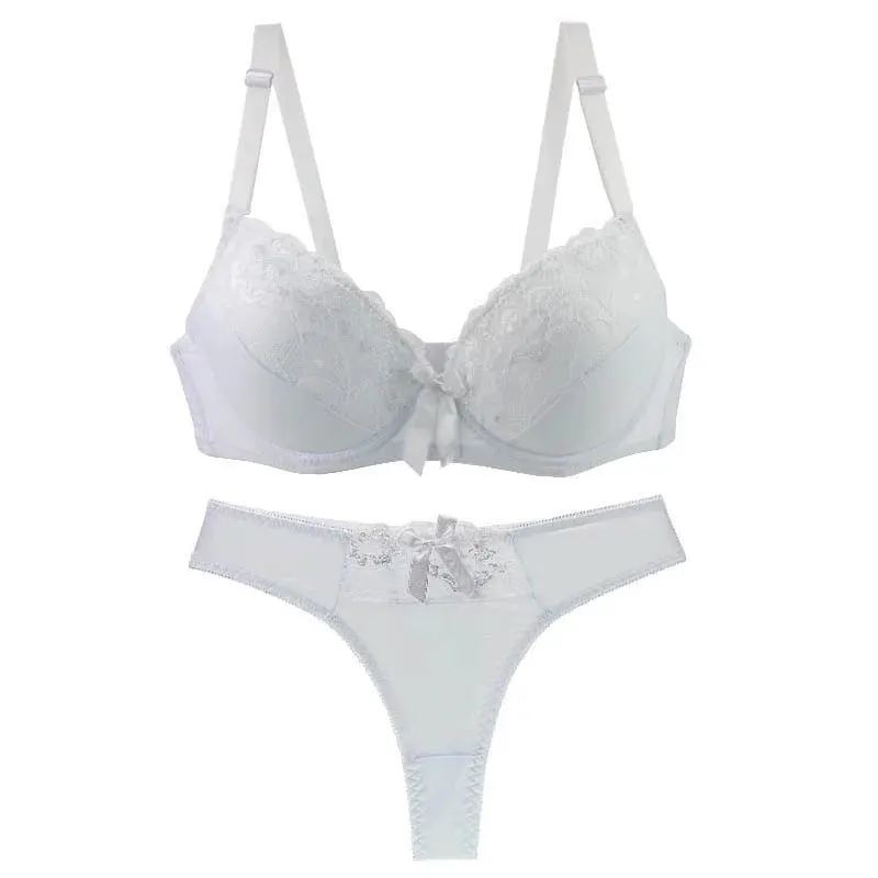 DaiNaFang Nuovi set di reggiseni push up sexy imbottiti in pizzo con stampo centrale intimo per donna BCDE Plus Size Lingerie femminile — image 4