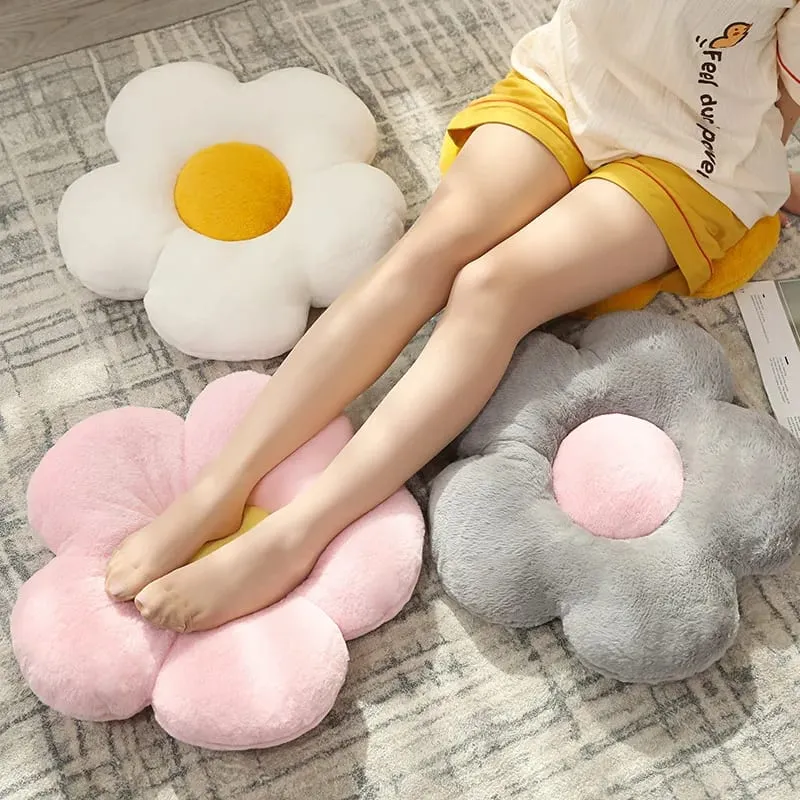 귀여운 꽃 플러시 베개 부드러운 식물 꽃 던져 베개 쿠션 홈 소파 장식 베개를 박제 — image 6