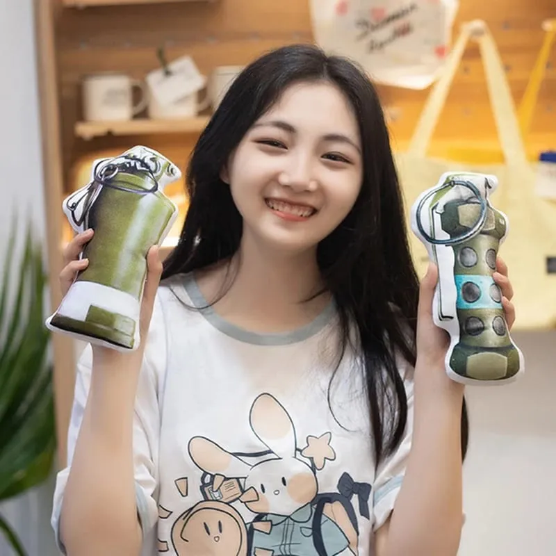 크리 에이 티브 PUBG 게임 소품 총 플러시 장난감 부드러운 인형 베개 인형 에어 드롭 상자 친구를위한 재미 있고 창의적인 선물 어린이 키즈 보이 — image 4