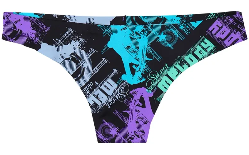 4pcs Men Sexy Style Smooth Soft Printed Underwear Men's Thin Underpants Man Low Waist Bikini Ice Silk Briefs Seamless 00817 — image 12