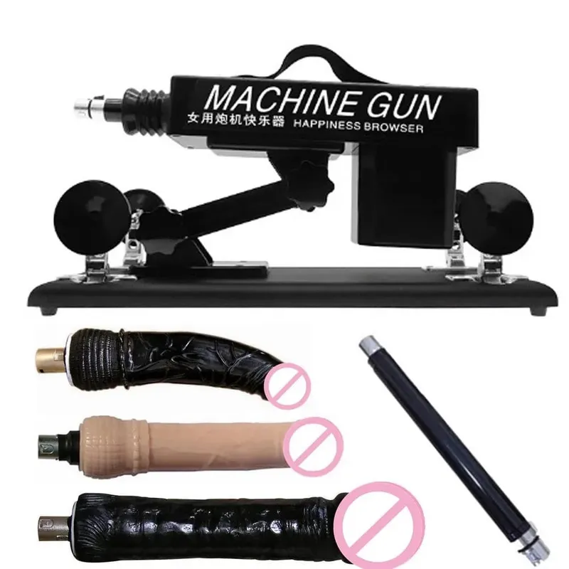 Macchina automatica del sesso del vibratore del motore forte con gli allegati del dildo Giocattoli regolabili del sesso della macchina di amore della pistola per il gioco adulto delle donne dell'uomo — image 12