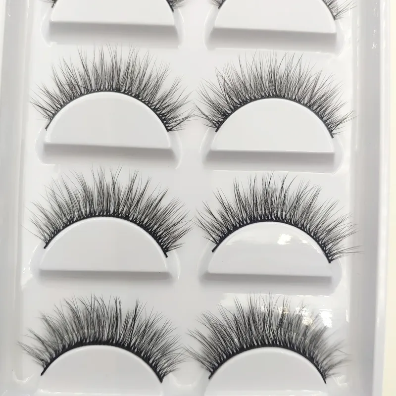 Natural 3D Mink False Eyelashes Makeup Fake Eye Lashes Faux Cils Make Up Beauty Tools Wholesale 5 Pairs — image 23