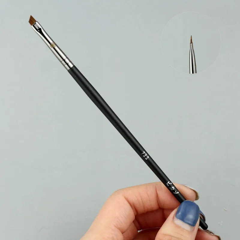 1 Stück Präzisions-Eyeliner, abgeschrägter Concealer, Make-up-Pinsel, konisch, Augenlid-Make-up-Pinsel, flacher Liner, flüssige Augenbraue, 406 712 722 — image 6