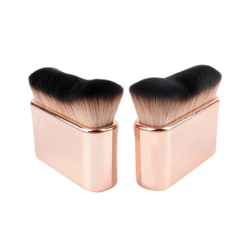1ks Big Angled Foundation Make-up štětce Liquid Bronzer Make-up brushes Wavy Powder Face základní kosmetické nástroje Přenosné — image 2