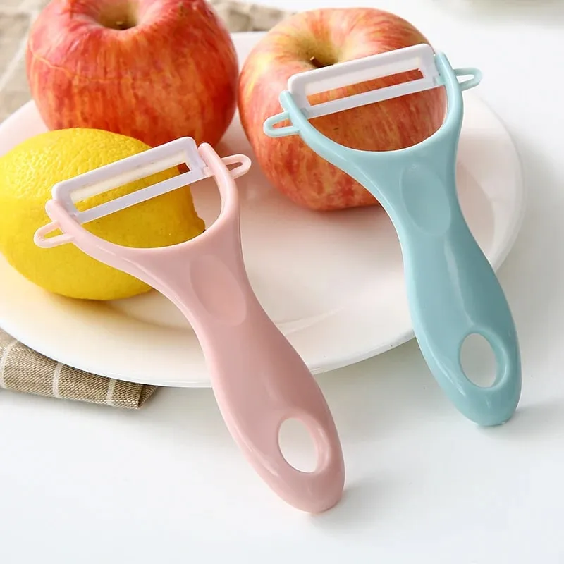 Pelapatate per frutta in ceramica, posate creative, raschietto per mele, pialla per verdure, taglierina per sbucciare, utensili da cucina, coltello, pelapatate — image 5