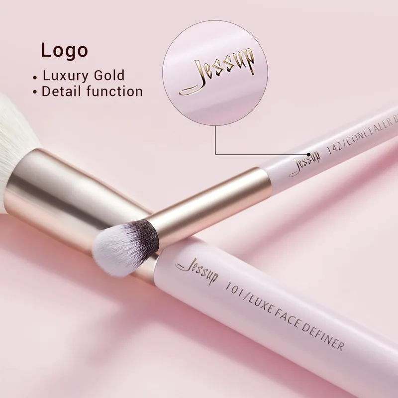 Jessup Trang Điểm Chuyên Nghiệp Bộ 25 Con Phấn Nền Phấn Mắt Che Khuyết Điểm Blusher Cọ Trang Điểm Bộ Dụng Cụ Mỹ Phẩm T290