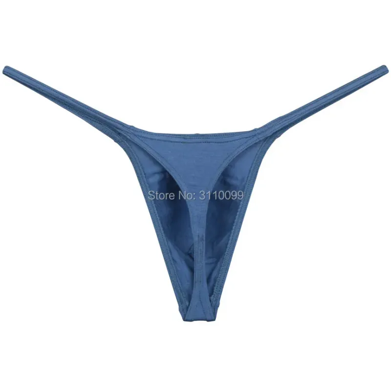 Männer Modal String Tanga Unterwäsche Männlich Minimale Abdeckung Hipster T-back Jock Strap — image 5