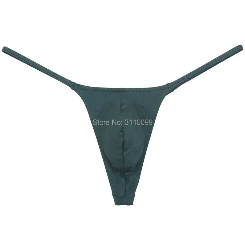 Männer Modal String Tanga Unterwäsche Männlich Minimale Abdeckung Hipster T-back Jock Strap — image 4