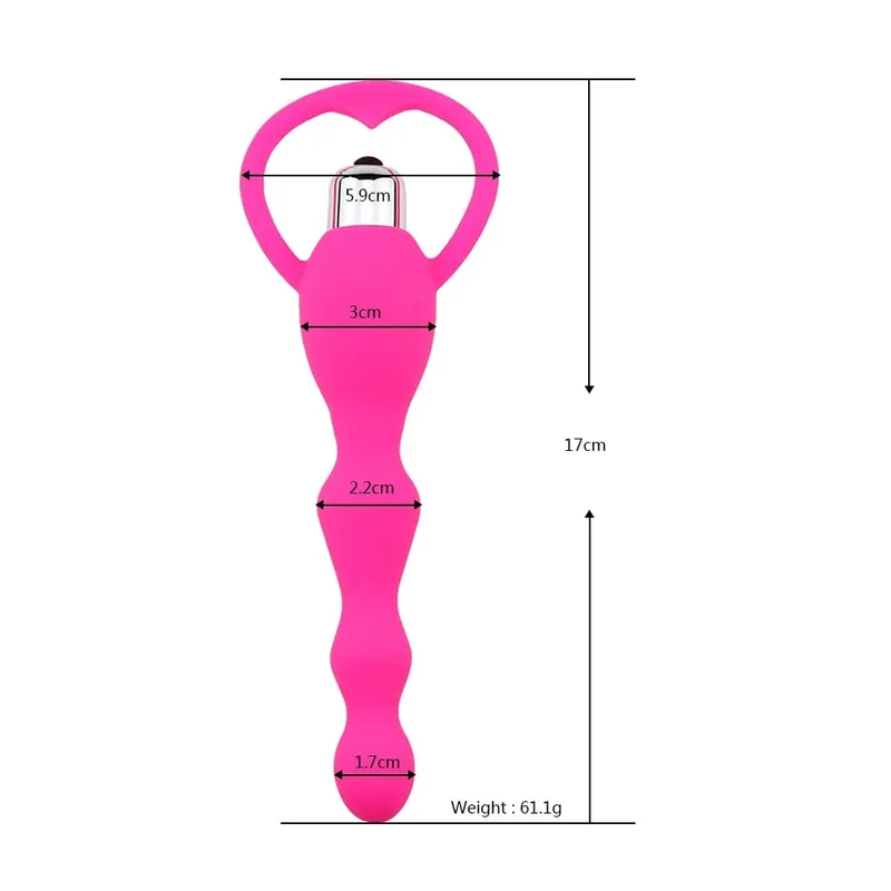 Masseur de Protaste vibrant, perles anales, vibrateur, Plug Anal, jouet sexuel pour hommes et femmes, entraîneur d'anales en Silicone, jouets amusants pour débutants — image 3
