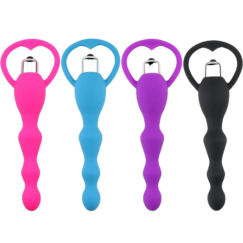 Masseur de Protaste vibrant, perles anales, vibrateur, Plug Anal, jouet sexuel pour hommes et femmes, entraîneur d'anales en Silicone, jouets amusants pour débutants — image 2